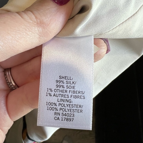 Banana Republic Silk Tropical Safari Strapless Dress Size 4 - Picture 9 of 9